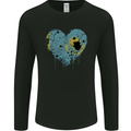 Love Kazakhstan Flag Kazakh Day Football Mens Long Sleeve T-Shirt Black