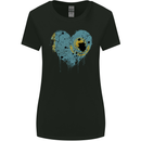 Love Kazakhstan Flag Kazakh Day Football Womens Wider Cut T-Shirt Black