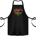 Love Kenya Flag Kenyan Day Football Cotton Apron 100% Organic Black