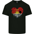 Love Kiribati Flag Day Football Mens Cotton T-Shirt Tee Top Black