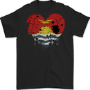 Love Kiribati Flag Day Football Mens Gildan Cotton T-Shirt Black