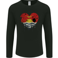 Love Kiribati Flag Day Football Mens Long Sleeve T-Shirt Black