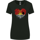 Love Kiribati Flag Day Football Womens Wider Cut T-Shirt Black