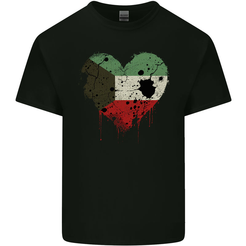Love Kuwait Flag Kuwaiti Day Football Kids T-Shirt Childrens Black