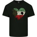 Love Kuwait Flag Kuwaiti Day Football Mens Cotton T-Shirt Tee Top Black