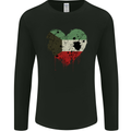 Love Kuwait Flag Kuwaiti Day Football Mens Long Sleeve T-Shirt Black