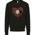 Love Laos Flag Laotian Day Football Mens Sweatshirt Jumper Black