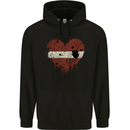 Love Latvia Flag Latvian Day Football Mens 80% Cotton Hoodie Black