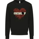 Love Latvia Flag Latvian Day Football Mens Sweatshirt Jumper Black