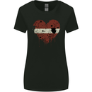 Love Latvia Flag Latvian Day Football Womens Wider Cut T-Shirt Black