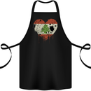 Love Lebanon Flag Lebanese Day Football Cotton Apron 100% Organic Black