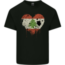 Love Lebanon Flag Lebanese Day Football Kids T-Shirt Childrens Black