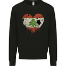 Love Lebanon Flag Lebanese Day Football Mens Sweatshirt Jumper Black