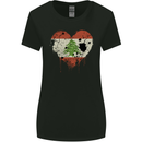 Love Lebanon Flag Lebanese Day Football Womens Wider Cut T-Shirt Black