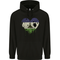 Love Lesotho Flag Basotho Day Football Childrens Kids Hoodie Black