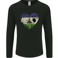 Love Lesotho Flag Basotho Day Football Mens Long Sleeve T-Shirt Black