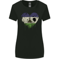 Love Lesotho Flag Basotho Day Football Womens Wider Cut T-Shirt Black