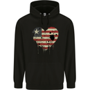 Love Liberia Flag Liberian Day Football Childrens Kids Hoodie Black