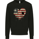 Love Liberia Flag Liberian Day Football Mens Sweatshirt Jumper Black