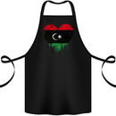 Love Libya Flag Libyan Day Football Cotton Apron 100% Organic Black