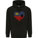 Love Liechtenstein Flag Liechtensteiner Day Football Mens 80% Cotton Hoodie Black