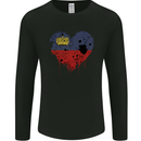 Love Liechtenstein Flag Liechtensteiner Day Football Mens Long Sleeve T-Shirt Black