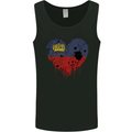 Love Liechtenstein Flag Liechtensteiner Day Football Mens Vest Tank Top Black