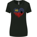 Love Liechtenstein Flag Liechtensteiner Day Football Womens Wider Cut T-Shirt Black