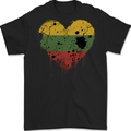 Love Lithuania Flag Lithuania Day Football Mens Gildan Cotton T-Shirt Black