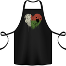 Love Madagascar Flag Madagascan Day Football Cotton Apron 100% Organic Black