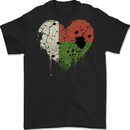 Love Madagascar Flag Madagascan Day Football Mens Gildan Cotton T-Shirt Black