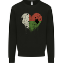 Love Madagascar Flag Madagascan Day Football Mens Sweatshirt Jumper Black