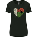 Love Madagascar Flag Madagascan Day Football Womens Wider Cut T-Shirt Black