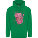 Love Makes Everything Grow Valentines Day Childrens Kids Hoodie Irish Green