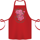 Love Makes Everything Grow Valentines Day Cotton Apron 100% Organic Red