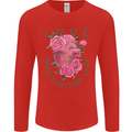 Love Makes Everything Grow Valentines Day Mens Long Sleeve T-Shirt Red