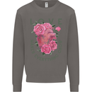 Love Makes Everything Grow Valentines Day Mens Sweatshirt Jumper Charcoal