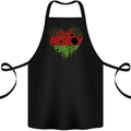 Love Malawi Flag Malawian Day Football Cotton Apron 100% Organic Black