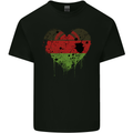 Love Malawi Flag Malawian Day Football Kids T-Shirt Childrens Black