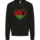 Love Malawi Flag Malawian Day Football Mens Sweatshirt Jumper Black