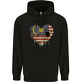 Love Malaysia Flag Malaysian Day Football Childrens Kids Hoodie Black