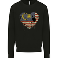 Love Malaysia Flag Malaysian Day Football Mens Sweatshirt Jumper Black