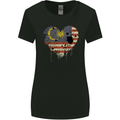 Love Malaysia Flag Malaysian Day Football Womens Wider Cut T-Shirt Black