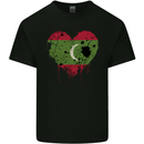 Love Maldives Flag Maldivian Day Football Kids T-Shirt Childrens Black