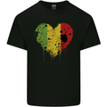Love Mali Flag Malian Day Football Mens Cotton T-Shirt Tee Top Black