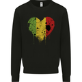 Love Mali Flag Malian Day Football Mens Sweatshirt Jumper Black
