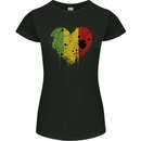 Love Mali Flag Malian Day Football Womens Petite Cut T-Shirt Black