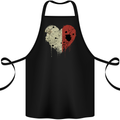 Love Malta Flag Maltese Day Football Cotton Apron 100% Organic Black