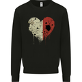 Love Malta Flag Maltese Day Football Mens Sweatshirt Jumper Black