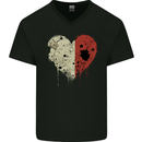 Love Malta Flag Maltese Day Football Mens V-Neck Cotton T-Shirt Black